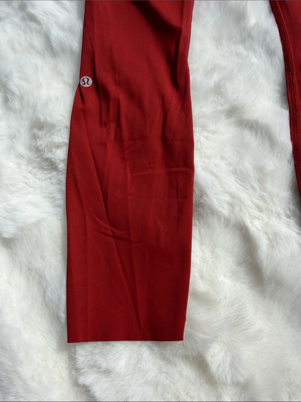 Lululemon fast and free tights leggings burnt orange rust color size 6 - Picture 9 of 11